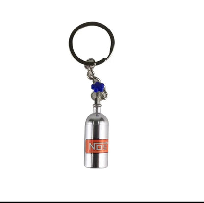 Mini NOS Bottle Key Chain - Car Enthusiasts Drift Keychain 7 colors