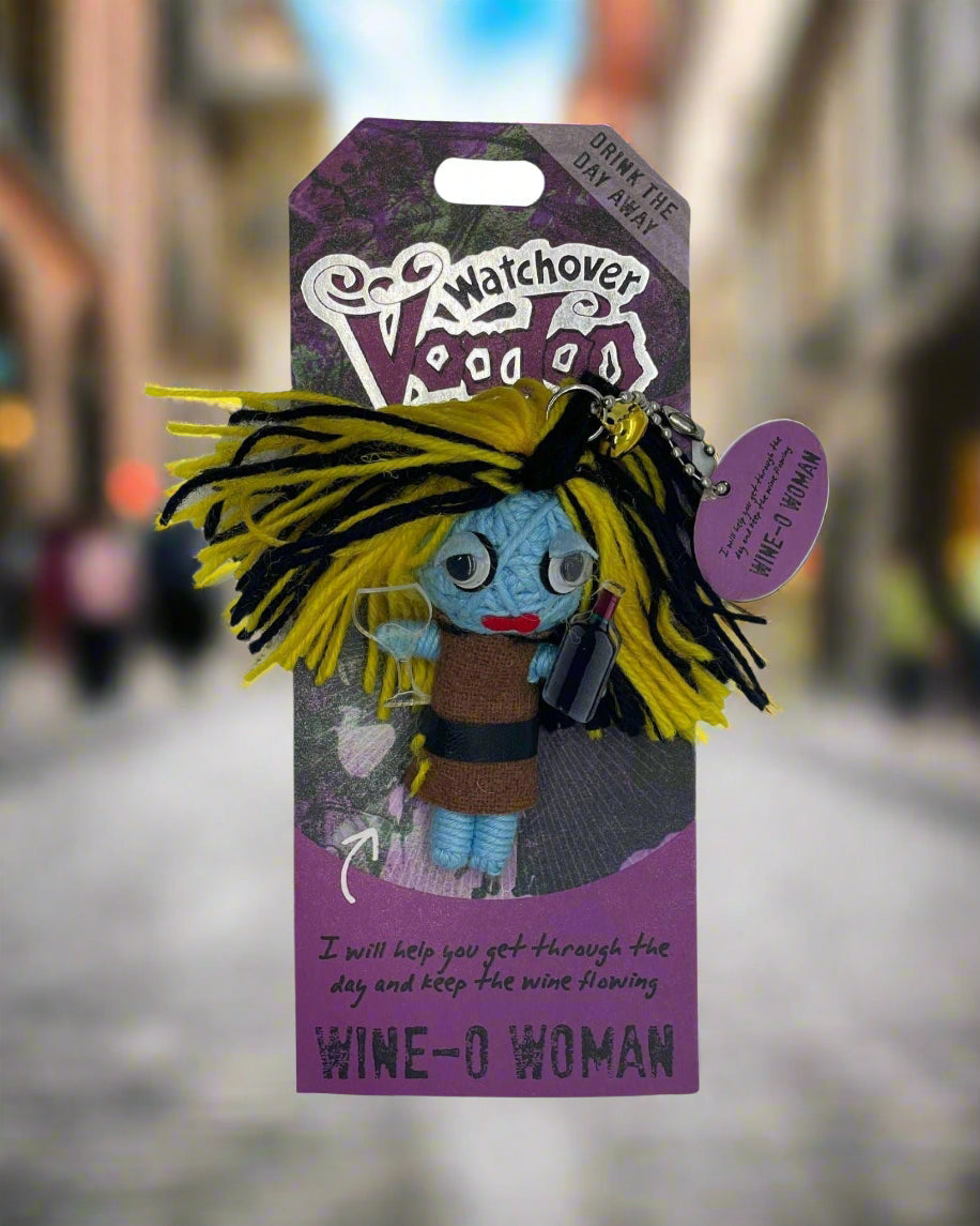 Wine-O Woman  - Watchover Voodoo Dolls Keychain