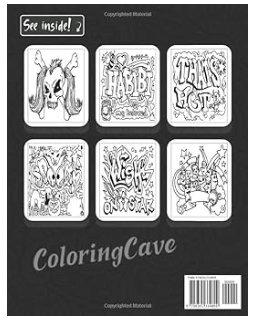 Graffiti Coloring Book Gorgeous Graffiti Adult Book Features With Various Vintage Grayscale illustrations, Large Print Inspirational ... Perfect Gift For Stress Relief Men and Women. Paperback