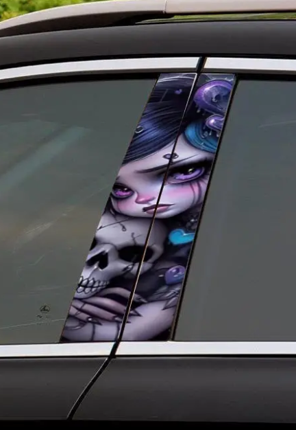 Diamond PVC Art Car B pillar  Decal