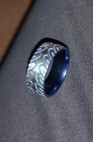 Blue Stainless Steel Tire Tread Ring