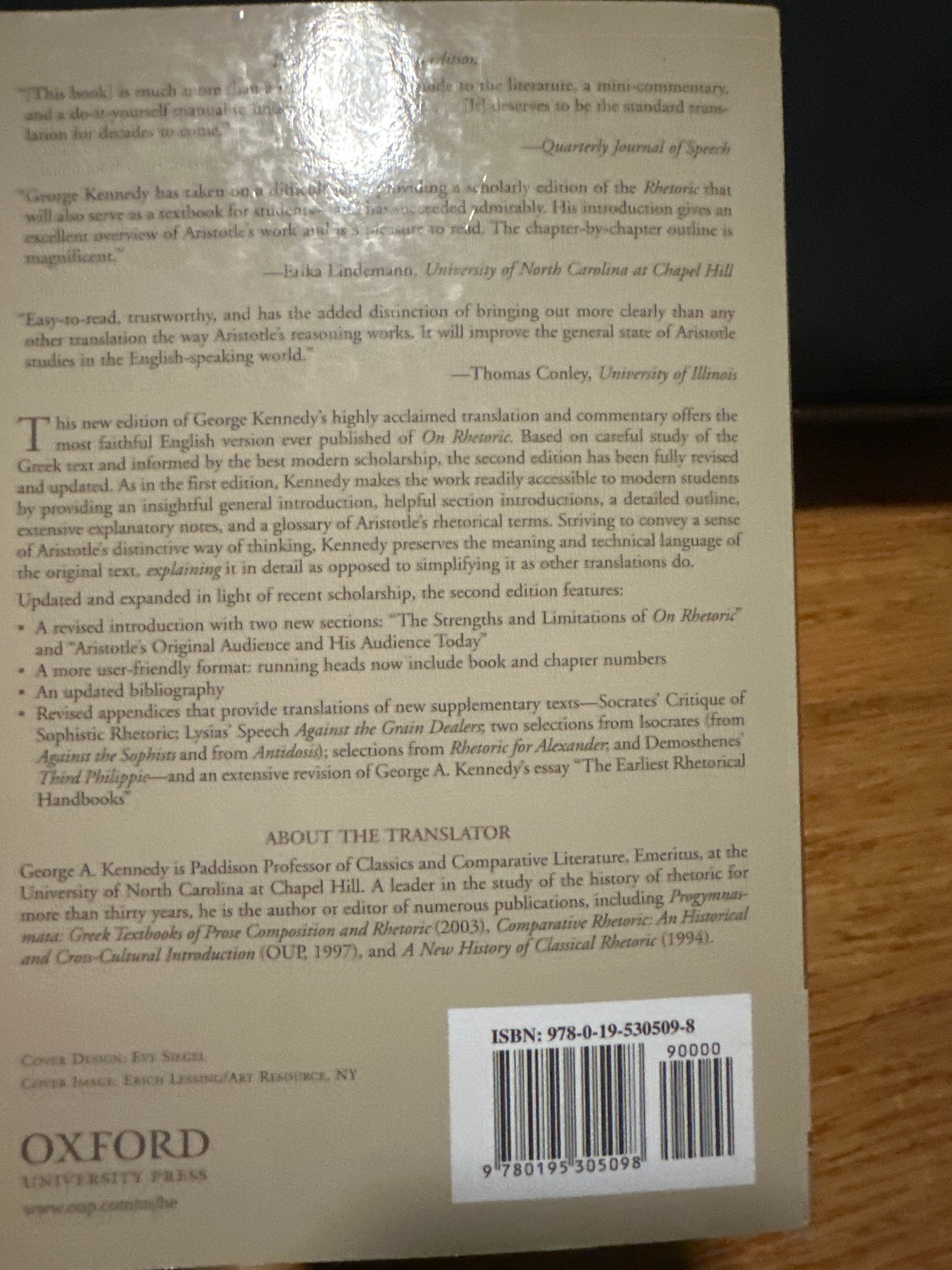 On Rhetoric: A Theory of Civic Discourse, 2nd Edition by by Aristotle, translated by George A. Kennedy