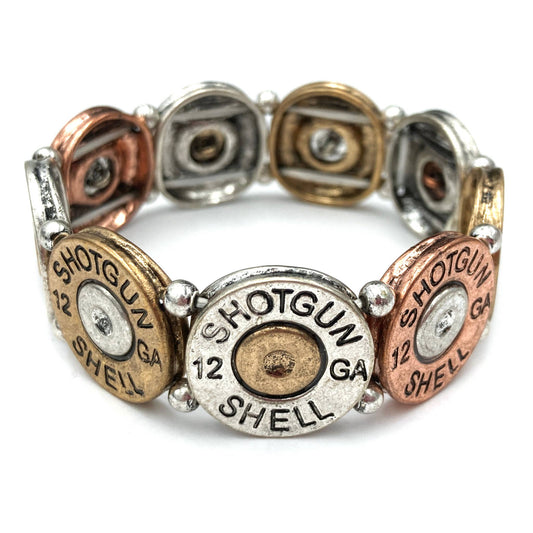 Large Shotgun 12 Gauge Bullet Shell Stretch Bracelet