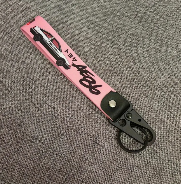 Initial D AE86 Pink Keychain