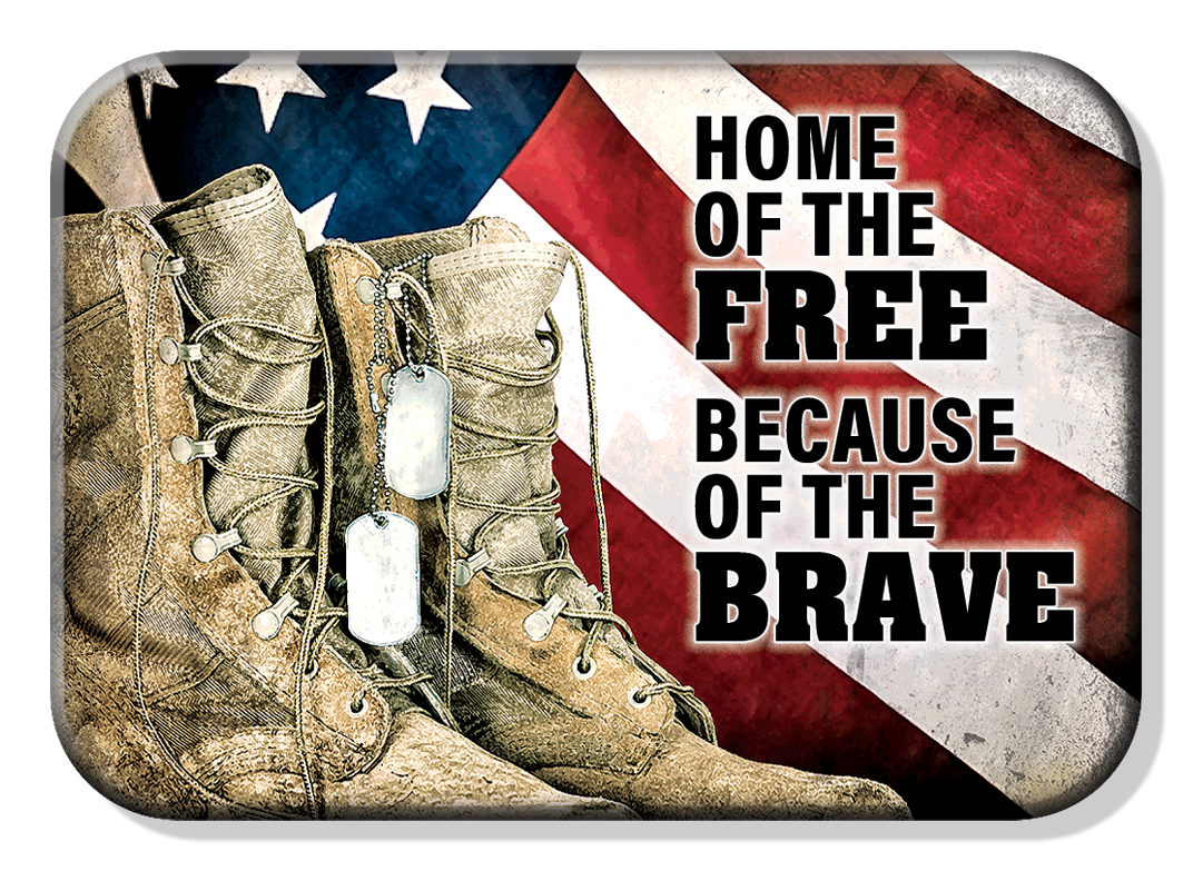 Magnet: Home of the Free Because of the Brave Metal