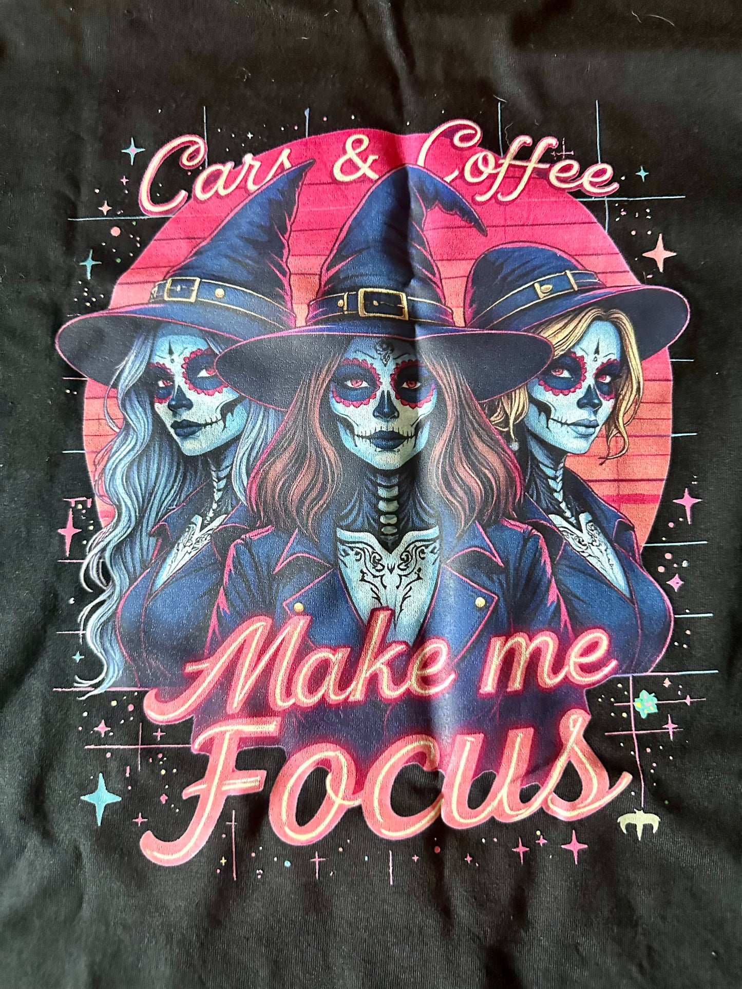 Hocus Pocus - Cars & Coffee Make Me Focus Long Sleeve T-shirt