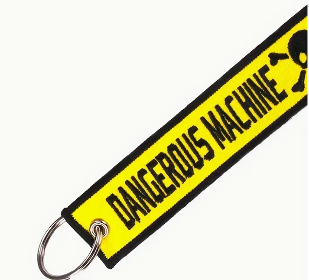 Dangerous Machine Key Tag