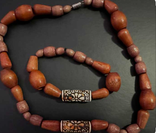 Boho Wooden Necklace & bracelet set