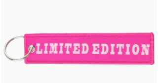 Limited Edition Pink Key Tag