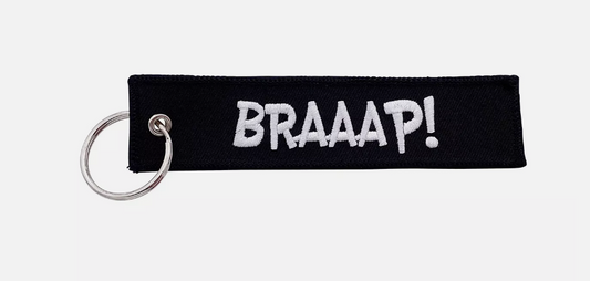BRAAAP! Keychain Key Tag for Motorcycles, Scooters, Cars & Gifts