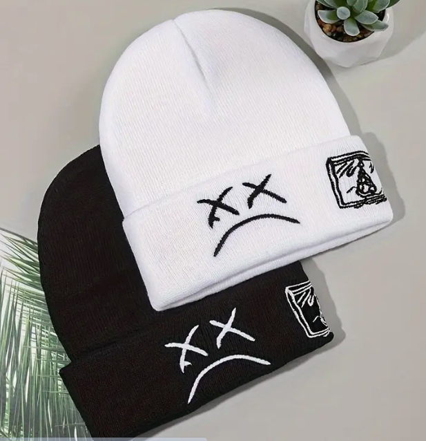 Sad Graphic Beanie Hat