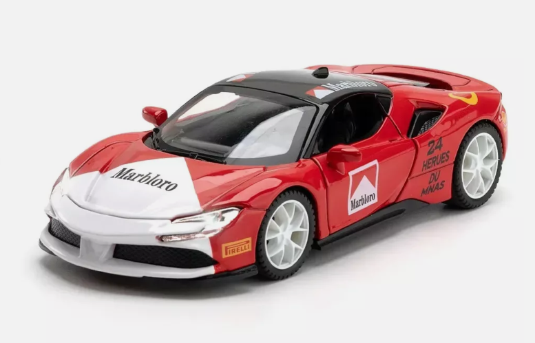 1:32 Ferrari SF90 Diecast Miniature Car Model Simulation Kids Toy Gift