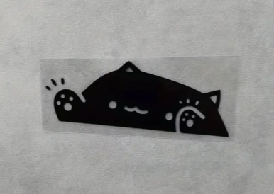 Cat Knocking On Window Decal