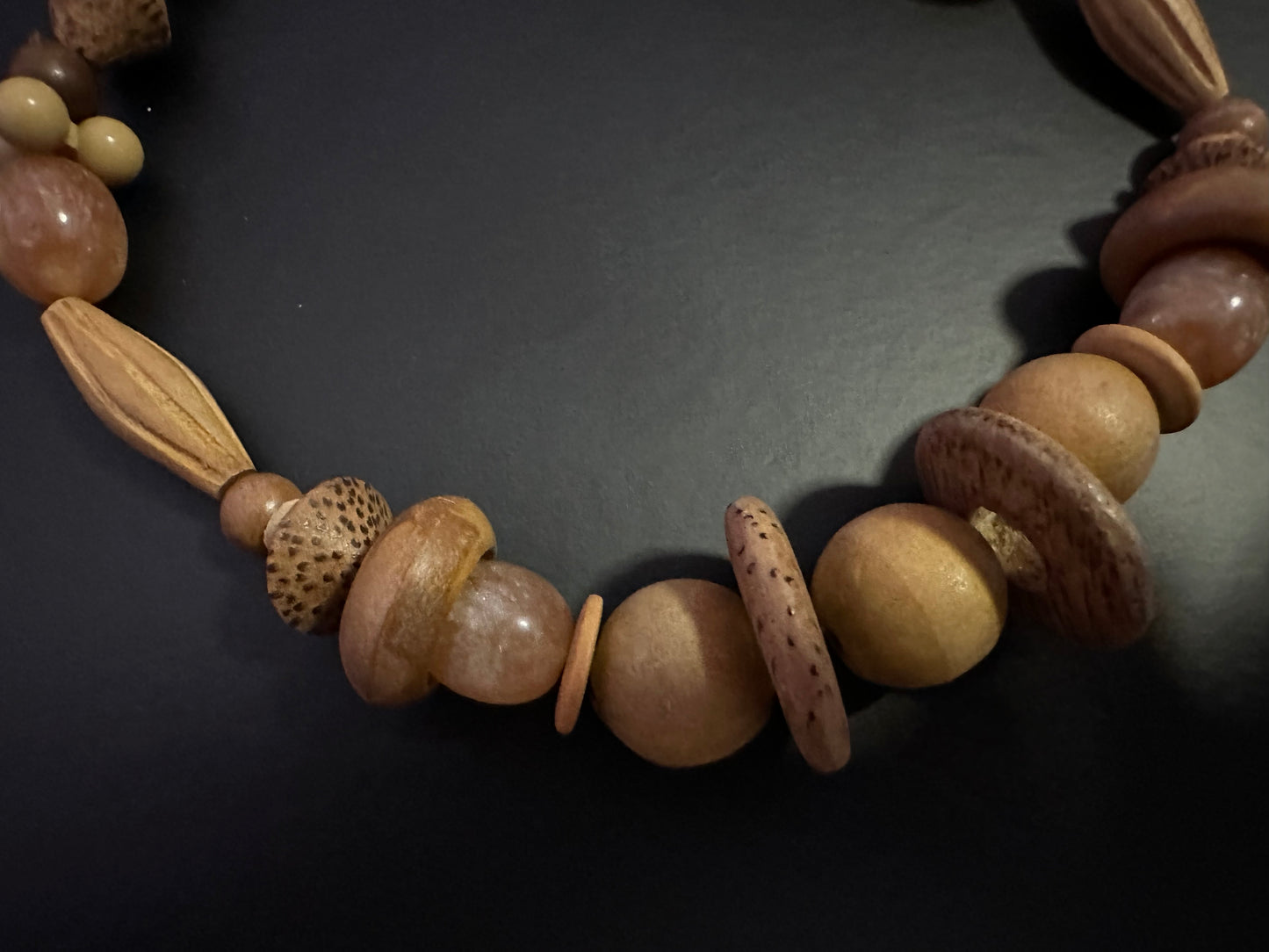 Handcrafted Wooden Bead Necklace