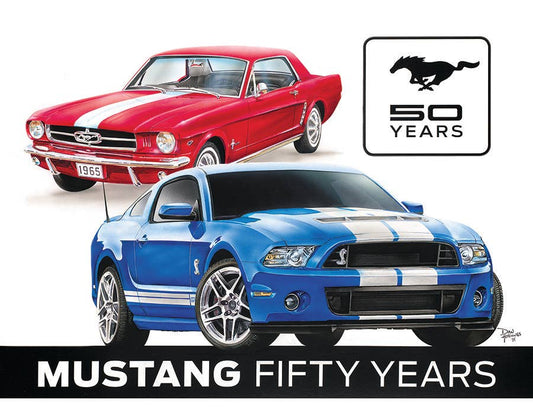 Ford Mustang 50th Tin Sign