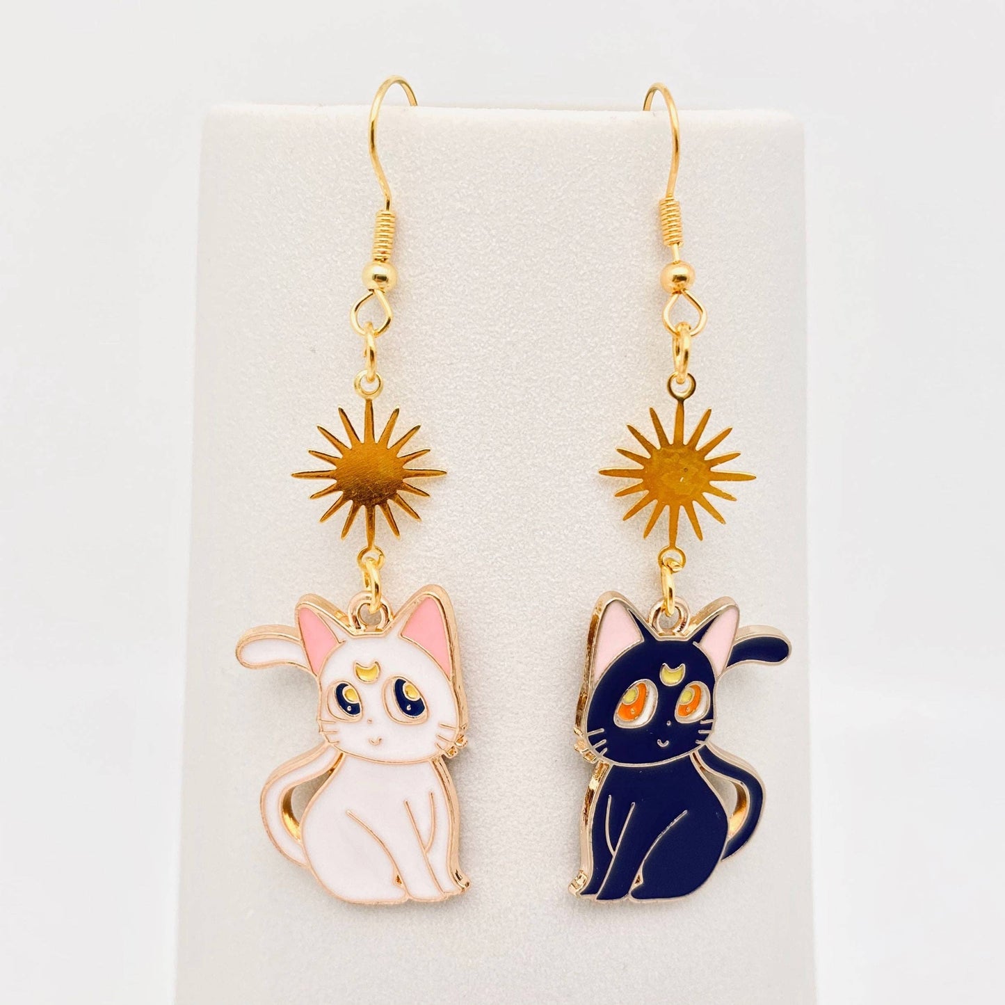 Luna and Artemis (Sailor Moon Cats) Earrings