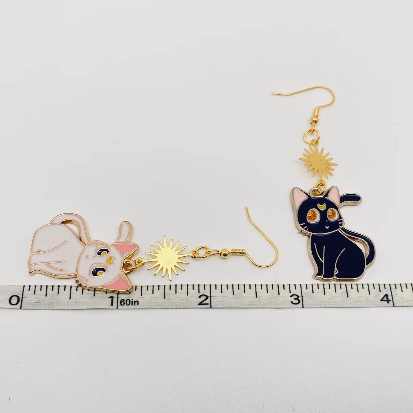 Luna and Artemis (Sailor Moon Cats) Earrings