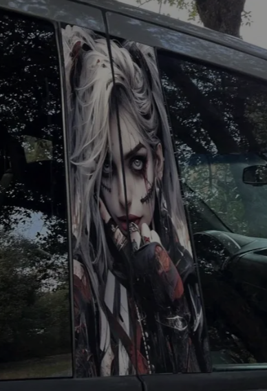 Street Art Car B pillar  Decal