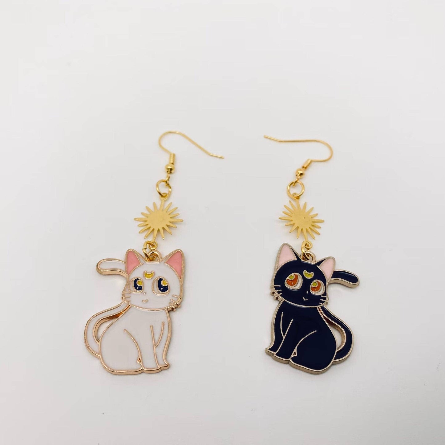 Luna and Artemis (Sailor Moon Cats) Earrings