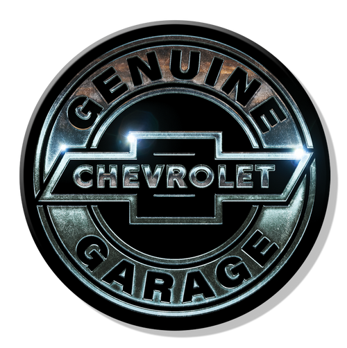 Magnet: Chevy Garage Round