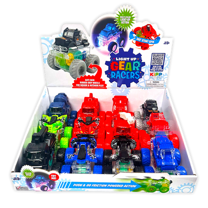 LIGHT UP VEHICLES TOY FRICTION POWER CARS