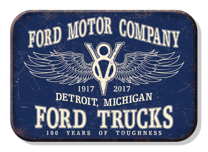 Magnet: Ford Trucks 100 yrs Metal wrapped with printed media