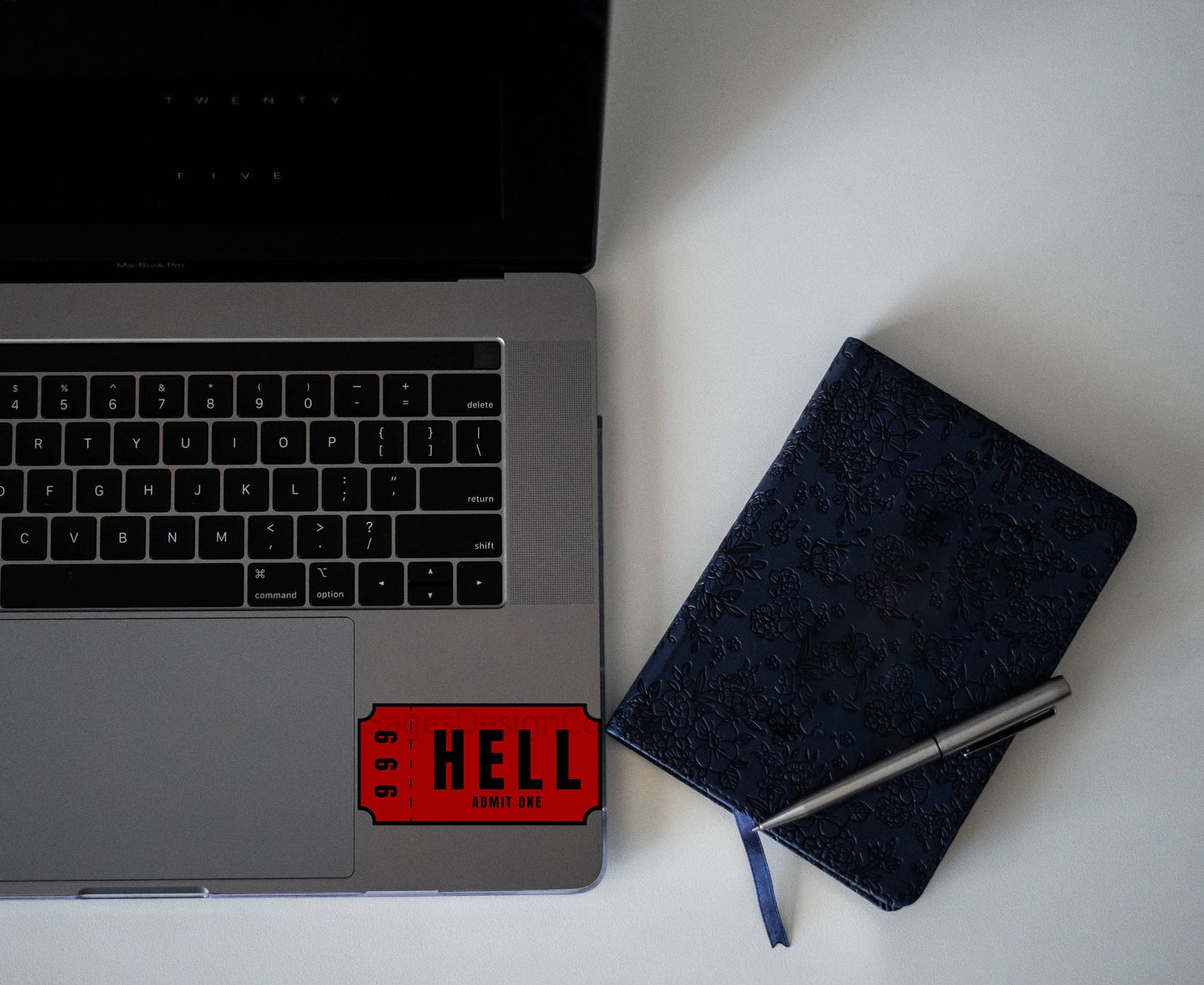 Ticket To Hell Sticker, Meme Sticker, Vinyl Waterproof Sticker decal for Laptop, Car, Phone, Hydroflask