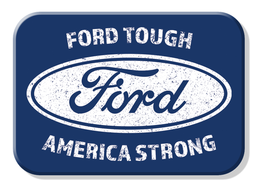 Magnet: Ford Strong Metal wrapped with printed media