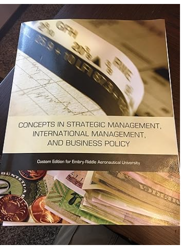 Concepts in Strategic Management, International Management, and Business Policy Paperback by Alan N. Hoffman J. David Hunger and Charles E. Bamford Thomas L. Wheelen
