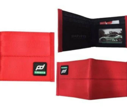 TAKATA FD WALLET (JDM DRIFT HARNESS WITH HARVEYS LOGO INSIDE)