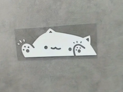 Cat Knocking On Window Decal